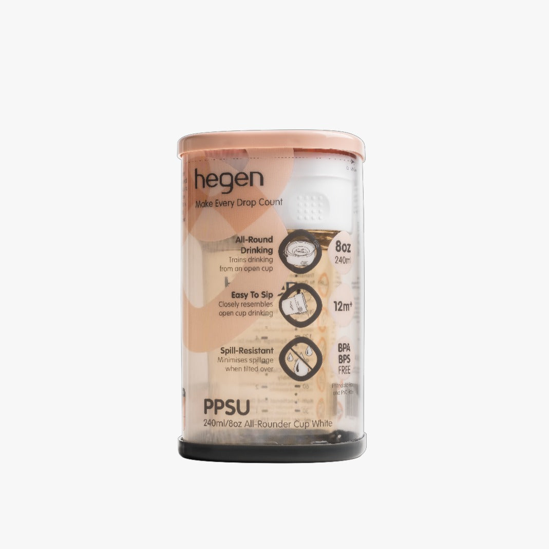 Hegen PCTO 240ml/80oz All-Rounder Cup PPSU White