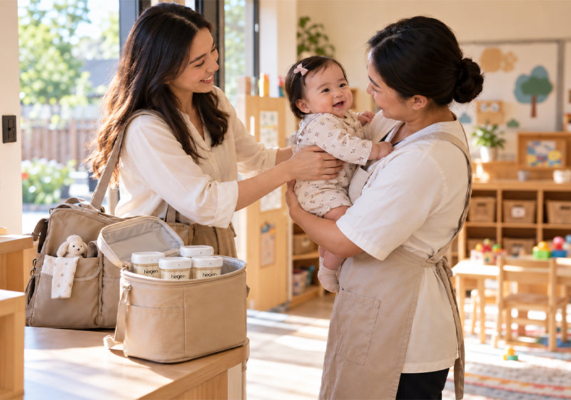 Menitipkan bayi di daycare dengan bekal ASIP dalam cooler bag