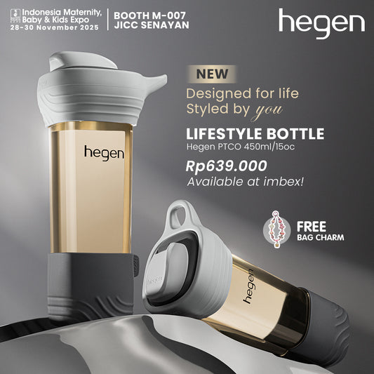 Hegen PCTO™ 450ml/15oz Lifestyle Bottle PPSU Slate Grey with Loop and Boot