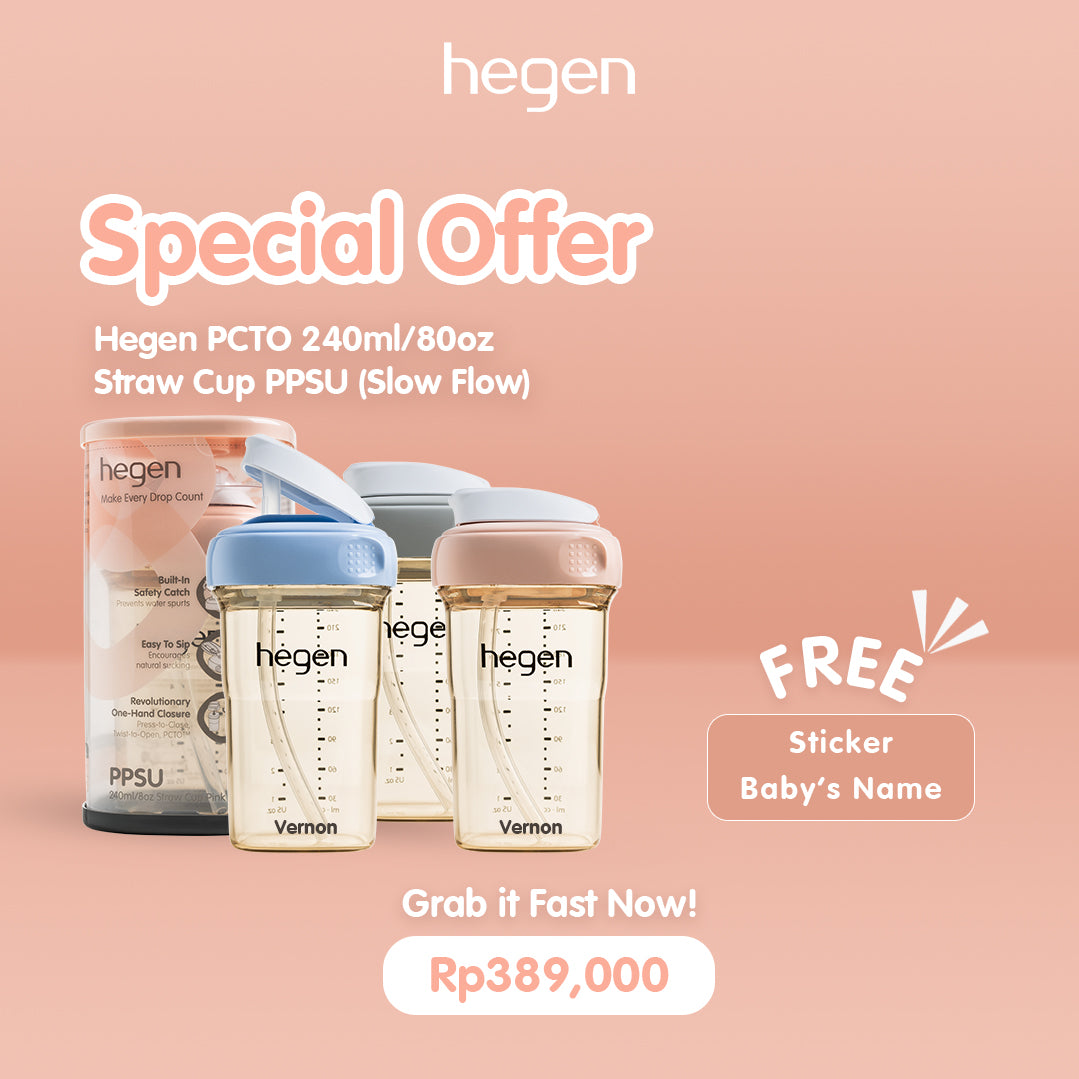 Hegen PCTO™ 240ml/8oz Straw Cup PPSU (Slow Flow)