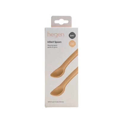 Hegen Infant Spoon Silicone Taupe (2-pack)