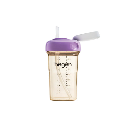 Hegen PCTO™ 240ml/8oz Straw Cup PPSU Purple (Slow Flow)