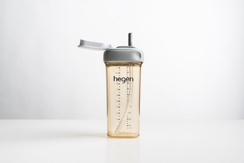 Hegen PCTO™ 330ml/11oz Gelas sedotan PPSU Abu-abu BARU